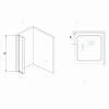 Душевая перегородка RGW Z-41, 30 см, стекло прозрачное, 03064130-11