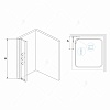 Душевая перегородка RGW Z-42, 30 см, стекло прозрачное, 03064230-11
