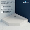 Душевой поддон трапеция RGW LUX/TN-TR 16180599-41 90х90