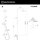 Душевая система WHITECROSS Y, никель брашированный, Y1244NIB - изображение 3