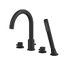 Смеситель на борт ванной WHITECROSS Y, черный матовый, Y1232BL 