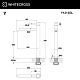 Смеситель для раковины WHITECROSS Y высокий, золото, Y1213GL - изображение 3