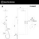 Душевая система WHITECROSS Y с термостатом, хром, Y1254CR - изображение 3
