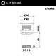 Донный клапан WHITECROSS, белый матовый, A706WHS - изображение 2