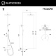 Душевая система WHITECROSS Y с термостатом, медь брашированная, Y1234CPB - изображение 3