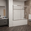 Стеклянная шторка для ванны RGW SC-42 04114215-51 1500 мм, текстура-шиншилла
