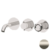 Встраиваемый смеситель для ванны Remer Rubinetterie Element ET54D3PXV, сталь