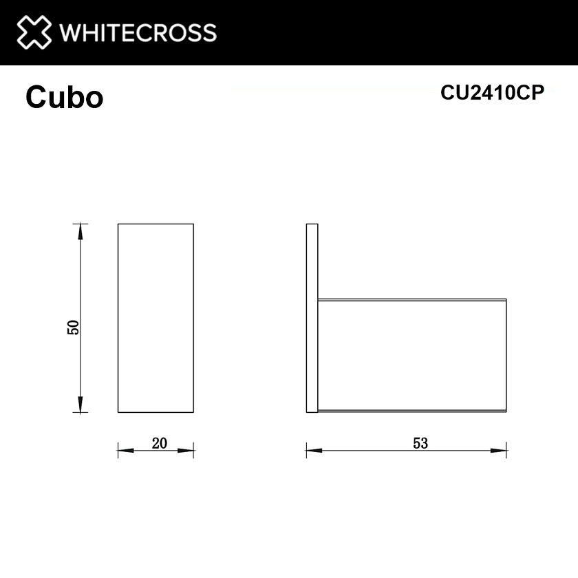 Крючок для полотенец WHITECROSS Cubo, медь, CU2410CP 
