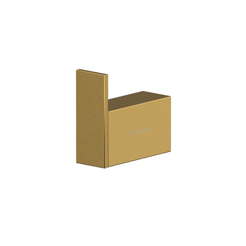 Крючок для полотенец WHITECROSS Cubo, брашированное золото, CU2410GLB 