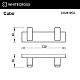 Крючок двойной для полотенец WHITECROSS Cubo, золото, CU2412GL  - изображение 2