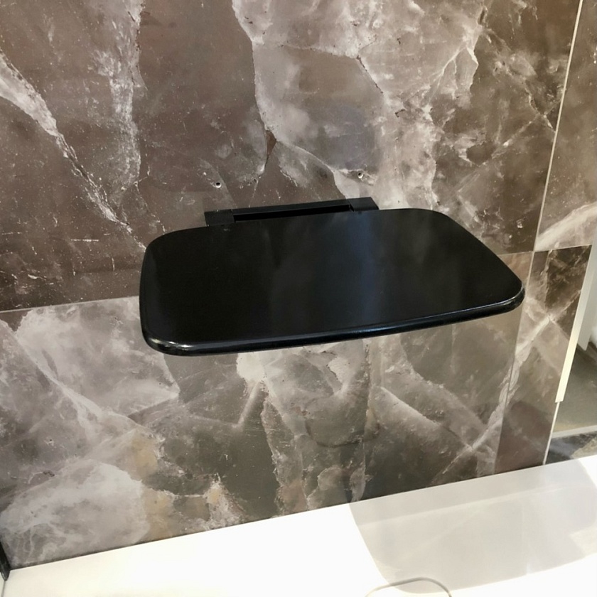 Сиденье для душа EXCELLENT, черное, DOAC.1501BL
