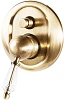 Встраиваемый смеситель для душа Caprigo Adria-Swarovski, золото, 01-051-oro