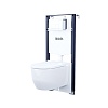 Инсталляция с подвесным унитазом и клавишей IDDIS Basic, белая, BASAI03i73