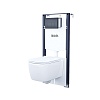Инсталляция с подвесным унитазом и клавишей IDDIS Basic, BASBR02i73