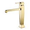 Высокий смеситель для раковины Caprigo Diamante, золото, 50-023-oro