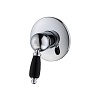 Встраиваемый смеситель для душа Caprigo Adria-Uno Black Edition, хром, 02B-550-crm