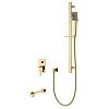 Встраиваемая душевая система Caprigo Diamante, золото, 50-210-oro