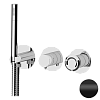Встраиваемый смеситель для душа Remer Rubinetterie Element ET97D3PNO, черный матовый