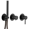 Встраиваемый смеситель для душа Remer Rubinetterie X Style X97D3PCFP, черный брашированный хром