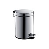 Корзина для мусора с педалью, 5л AQUATEK, полир. хром AQ4991CR