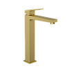 Смеситель для раковины VitrA Minimax Square высокий, золото брашированное, A4372425EXP 