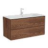 Тумба с раковиной Vitra Metropole Edge 67157, 118, орех