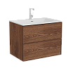 Тумба с раковиной Vitra Metropole Edge 67155, 78, орех