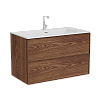 Тумба с раковиной Vitra Metropole Edge 67156, 98, орех
