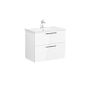 Тумба с раковиной Vitra Root Flat 66306, 80, глянцевый белый