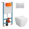 Инсталляция с унитазом Vitra Integra Square 9856B003-7207, белый