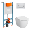 Инсталляция с унитазом Vitra Mia Round 9873B003-7201, белый