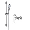 Смеситель для душа Aquatek Ника со стойкой, хром, AQ1832CR