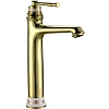 Высокий смеситель для раковины Gerhans K20G, золото, K11120G