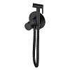 Смеситель с гигиеническим душем Gerhans термостатический, черный, K15382B