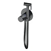 Смеситель с гигиеническим душем Gerhans термостатический, оружейная сталь, K15382D
