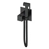 Смеситель с гигиеническим душем Gerhans термостатический, черный, K15383B
