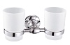 Стакан для ванной CeramaLux BIANCO Series двойной, хром, 52003