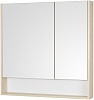 Шкаф с зеркалом Aquaton Сканди, 85 см, 1A252302SDB20
