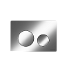 Кнопка слива Ceramicanova Balance, клавиши Circle, хром матовый, CN12-001M