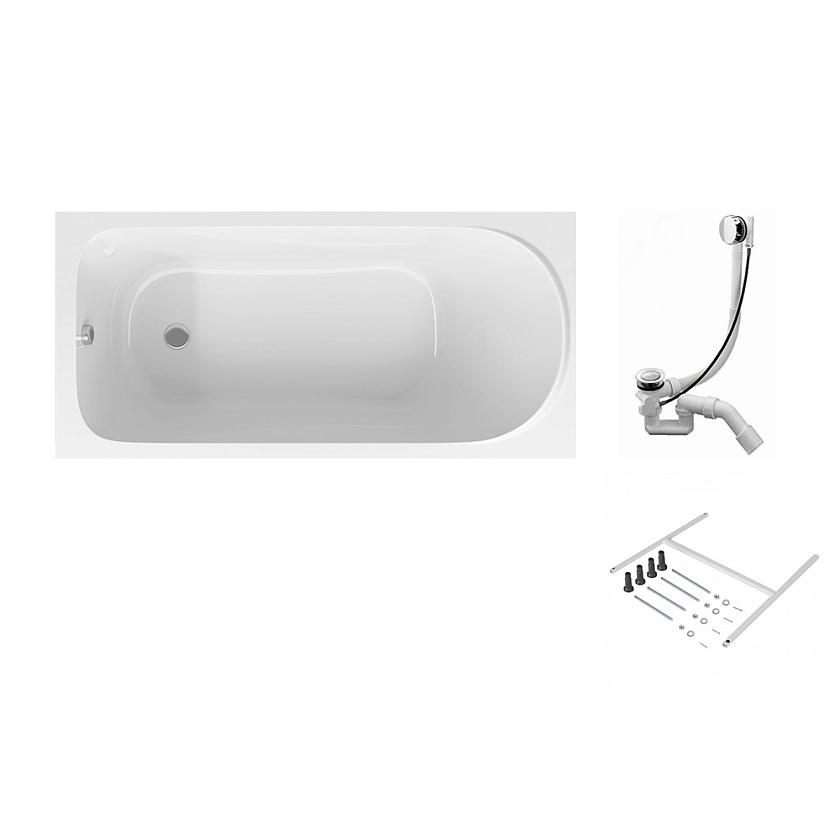 Ванна с каркасом AM.PM Sense, 170x70, W75A-170-070W-KL