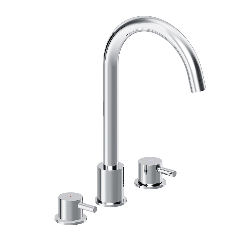 Высокий смеситель для раковины Damixa Scandinavian Pure, хром, 360200000