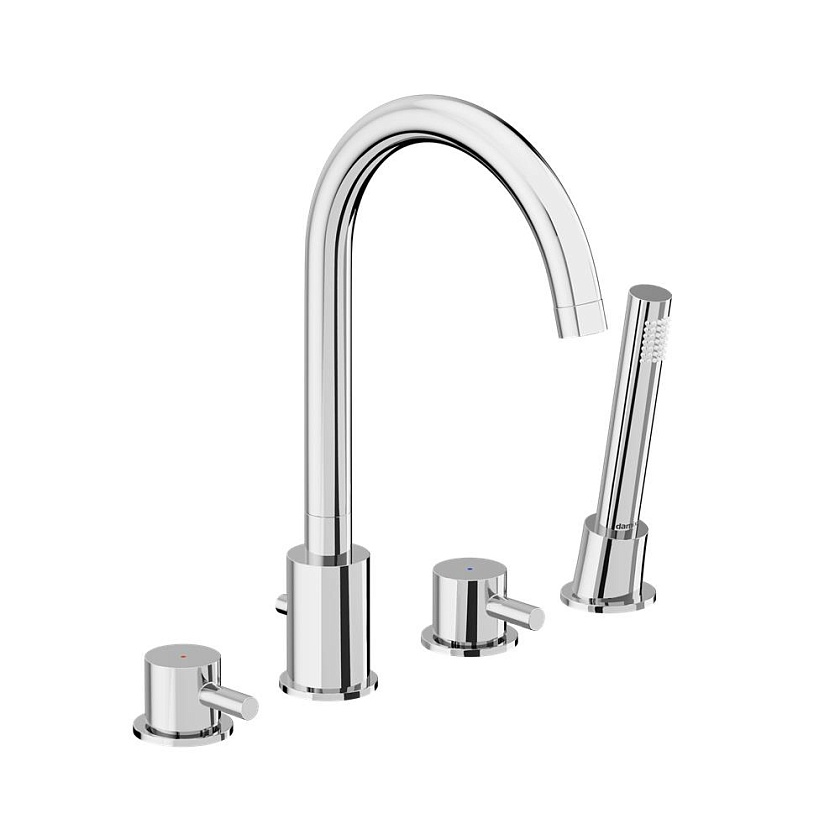 Смеситель на борт ванной Damixa Scandinavian Pure, хром, 360400000