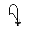 Смеситель для кухни с подключением фильтра SANCOS Dora, черный матовый/черный, SC4003MB