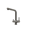 Смеситель для кухни с подключением фильтра SANCOS Spin, вороненая сталь, SC4015GG