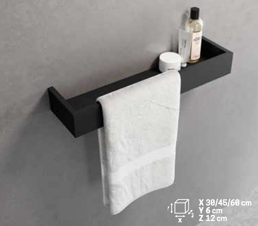 Полка для ванной Novellini Frame Accessories, серебро, R90AKFMPS45-B