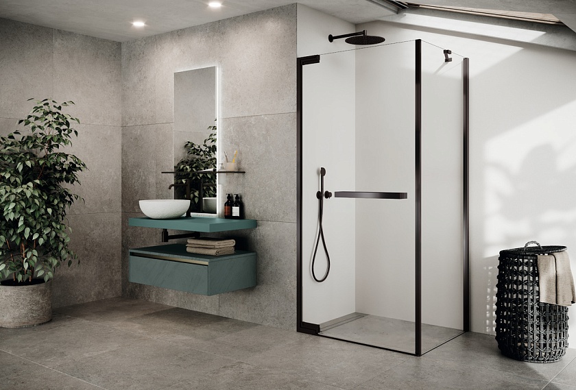Душевая дверь Novellini N180, 100 см, N180G100-1N