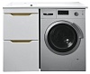 Тумба с раковиной под стиральную машину Azario Magenta, левая, 110 см, CS00078394