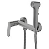 Накладной смеситель с гигиеническим душем Azario Alanti, графит, AZ-K2532GR