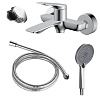 Смеситель для ванны Azario Lursy, хром, AZ-K3049