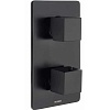 Встраиваемый смеситель для душа Bossini CUBE, черный матовый, Z00061.073